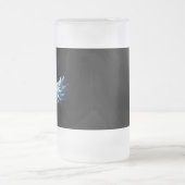 Chope Givrée Blue Glowing Angel Wings on black background (Centre)