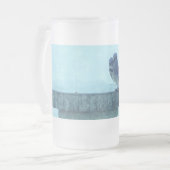 Chope Givrée Blue Jays Winter Nourriture Painterly Frosted Glas (Devant gauche)