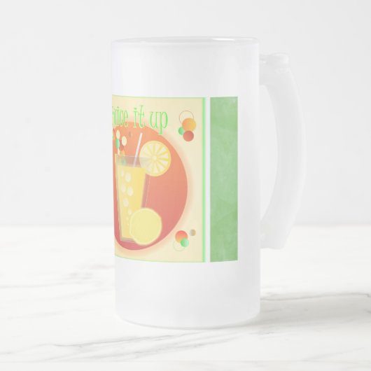 Chope Givrée Boisson à jus froid Bouge verte congelée (Devant droit)