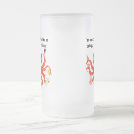 Chope Givrée Boisson comme un poulpe à l'heure heureuse drôle (Centre)