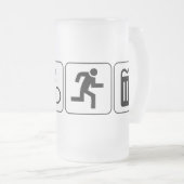 Chope Givrée Boisson de course de vélo de bain (Devant droit)