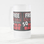 Chope Givrée Boissons gratuites pour le bébé de 50 ans annivers (Devant gauche)