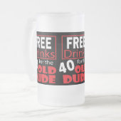 Chope Givrée Boissons gratuites pour les 40 ans Anniversaire Du (Devant gauche)