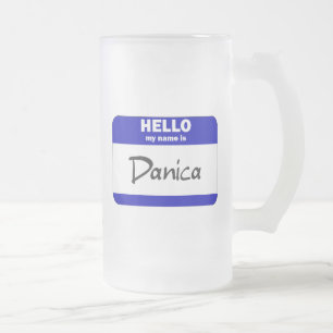 Chope Givrée Bonjour mon nom est Danica (bleu)