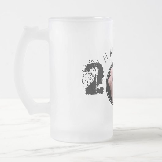 Chope Givrée Bonne année PIg Grand 2019 Original 3D Frosted G (Gauche)