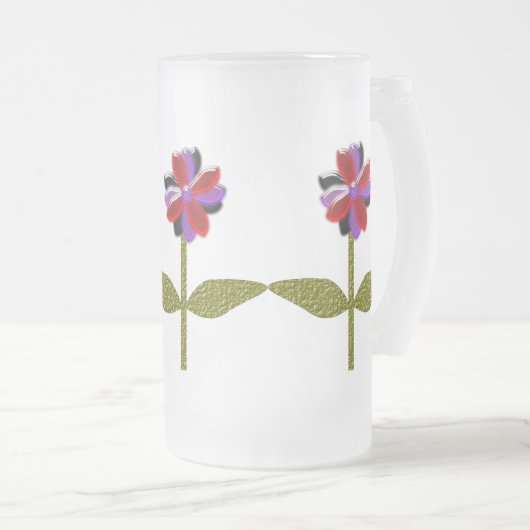 Chope Givrée Boug en verre givrée en plastique brillant (Devant droit)