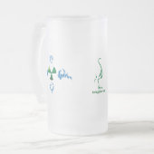 Chope Givrée Boule en verre de boule de plage Hodag (Devant gauche)