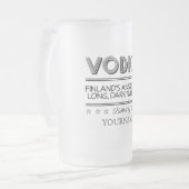 Chope Givrée Boutons VODKA personnalisés (Devant gauche)