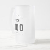 Chope Givrée Bowler Name & Bowling High Score Personnalisé (Devant gauche)