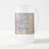 Chope Givrée Brick Abstrait Hiver Automne Verre Frosted Beer Mu (Devant droit)