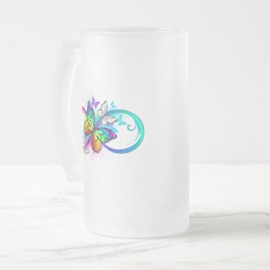 Chope Givrée Bright infinity with rainbow butterfly (Devant gauche)