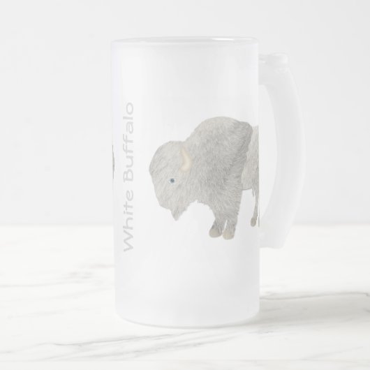 Chope Givrée Buffalo blanc Drinkware (Devant droit)