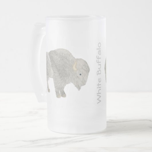 Chope Givrée Buffalo blanc Drinkware (Devant gauche)