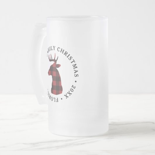Chope Givrée Buffalo Plaid Deer Christmas (Devant gauche)