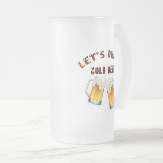 Chope Givrée buvons de la bière dorée (Devant droit)