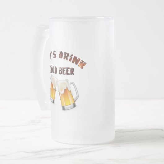 Chope Givrée buvons de la bière dorée (Devant gauche)