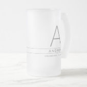 Chope Givrée Cadeau de fête nuptiale moderne initial personnali (Devant droit)