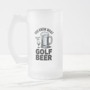 Chope Givrée Cadeau de golfeur de bière drôle de golf humour de