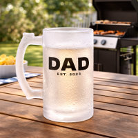 Cadeau Papa Établi pour Papa Verre à Bière givré