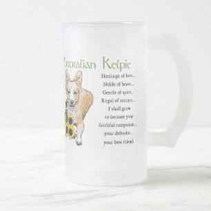 Chope Givrée Cadeaux d'art Kelpie australien
