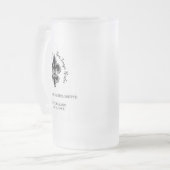 Chope Givrée Cadeaux de fête de bachelorette noir et blanc (Devant gauche)