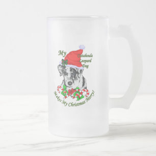 Chope Givrée Cadeaux de Noël de chien de léopard de Catahoula