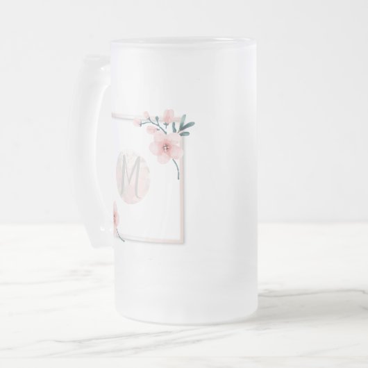 Chope Givrée Cadre initial rose pâle (Devant gauche)