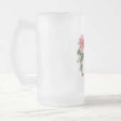 Chope Givrée Cadre Monogramme de Noël avec Oiseaux et Poinsetti (Gauche)