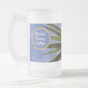 Chope Givrée Café Ensoleillé Personnalisé Yucca Tropical