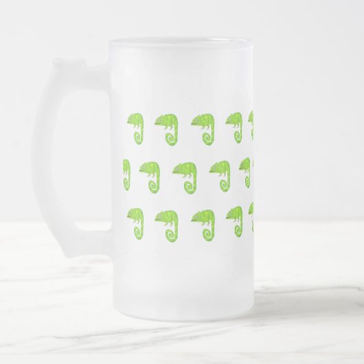 Chope Givrée Caméléon mignon vert (Gauche)