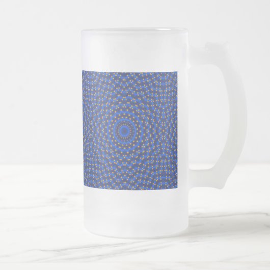 Chope Givrée Canard sur fond bleu Kaleidoscope Small (Droit)