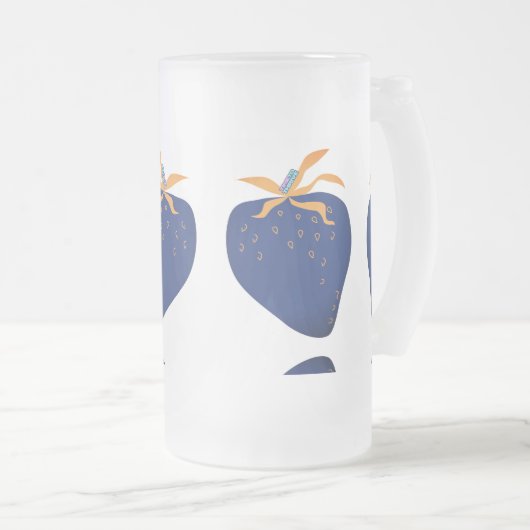 CHOPE GIVRÉE CANECA VIDRO FOSCO - DESIGN ABSTRATO (Devant droit)