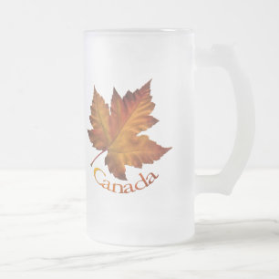 Chope Givrée Canne à bière Automne Canada Lunettes de souvenir