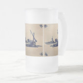 Chope Givrée Carrelage bleu Delft classique - Puits d'eau (Devant droit)