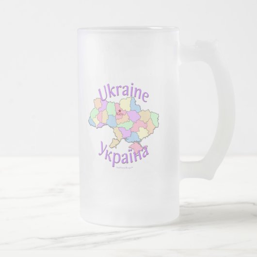 Chope Givrée Carte de l'Ukraine (Droit)