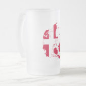 Chope Givrée Carte Drapeau Danemark (Devant gauche)