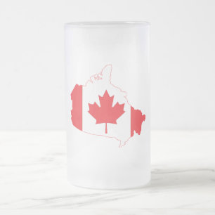 Chope Givrée Carte du drapeau du Canada