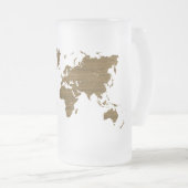 Chope Givrée Carte du monde de Wenge (Devant droit)