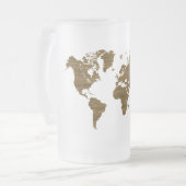 Chope Givrée Carte du monde de Wenge (Devant gauche)