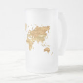 Chope Givrée Carte en bois du monde (Devant droit)
