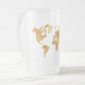 Chope Givrée Carte en bois du monde (Devant gauche)