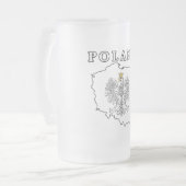 Chope Givrée Carte Pologne avec aigle (Devant gauche)