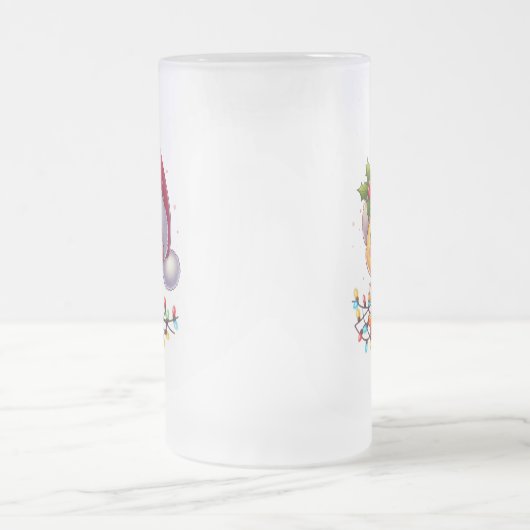 Chope Givrée Cartoon de canard de Noël Père Noël-68362 (Centre)