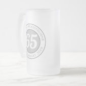 Chope Givrée Célébration d'anniversaire avec nom, âge et date (Devant gauche)