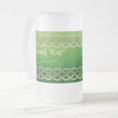 Chope Givrée Céltic Green Knots & Feuilles (Devant gauche)