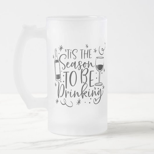 Chope Givrée C'est la saison pour boire | Humour XMAS (Gauche)