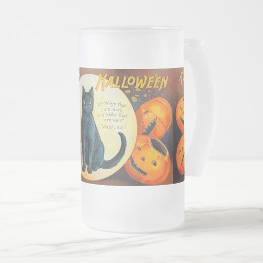 Chope Givrée Chat Falln Joyeux Halloween (Devant droit)