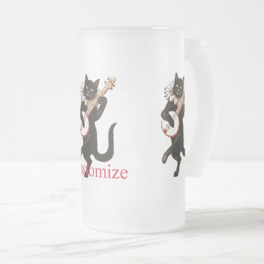 Chope Givrée Chat jouant à Banjo Thunder_Cove (Devant droit)