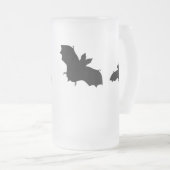 Chope Givrée Chat noir avec chauve-souris (Devant droit)