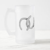 Chope Givrée Chaussures argentées simples de cheval (Gauche)